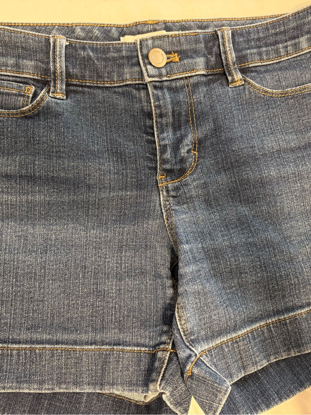 White House Black Market Women's Blue Denim Shorts